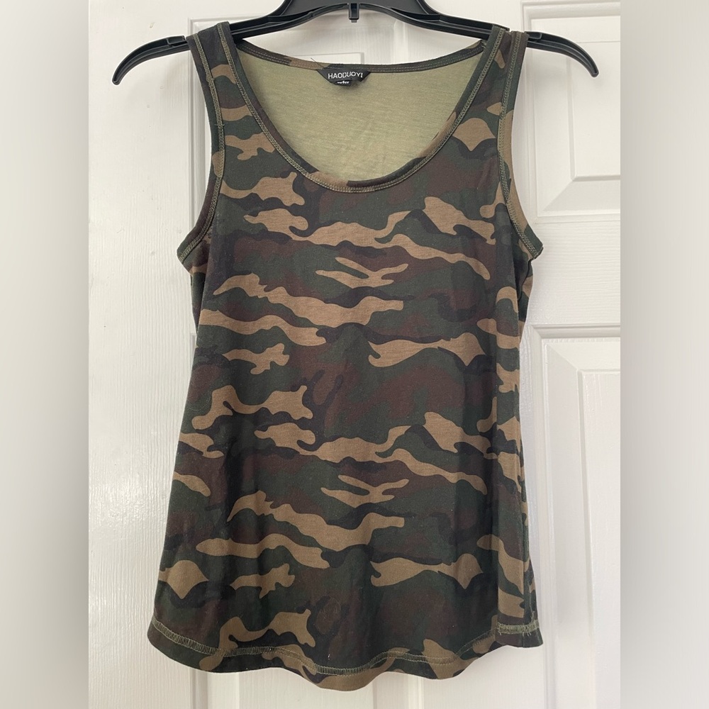 Haouduoyi Camo Tank Top (Size: S)